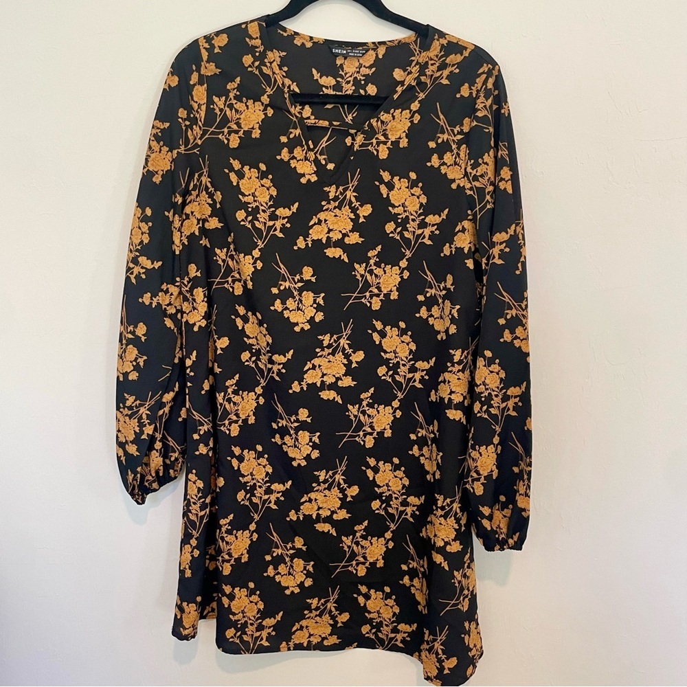Fall Floral Dress - Picture 2 of 6